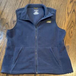 L.L. Bean Navy Fleece Vest